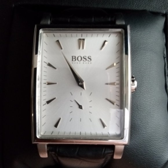 Hugo Boss Rectangular White Dial Men's Watch - Picture 3 of 13